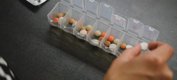 arranging pills